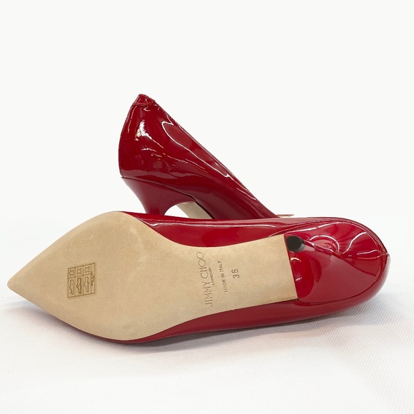 NEW Jimmy Choo Agnes Opat Red Pumps NO BOX - Picture 6 of 10